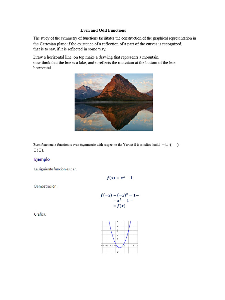 Even and Odd Functions 11 | PDF
