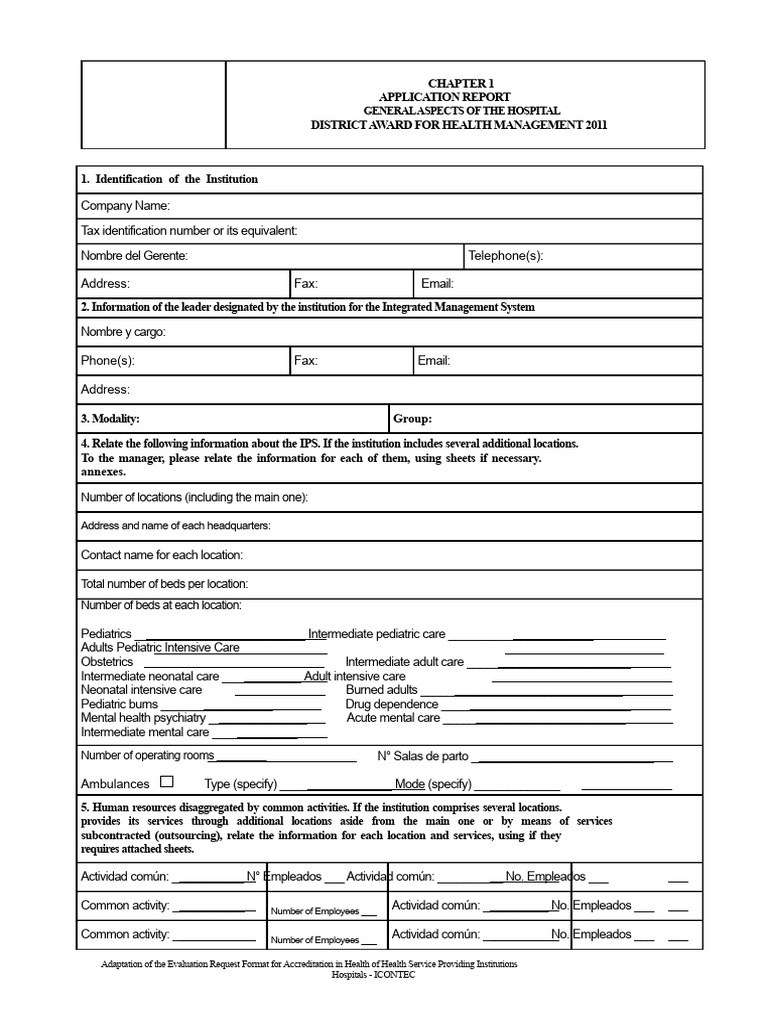 Annex Format 3 General Information of The Hospital | PDF | Hospital ...