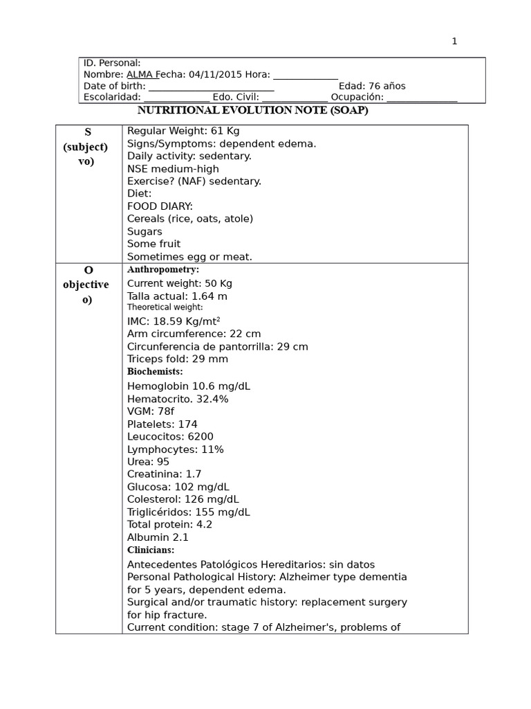 Nutritional Assessment and Recommendations | PDF | Carbohydrates | Dieting