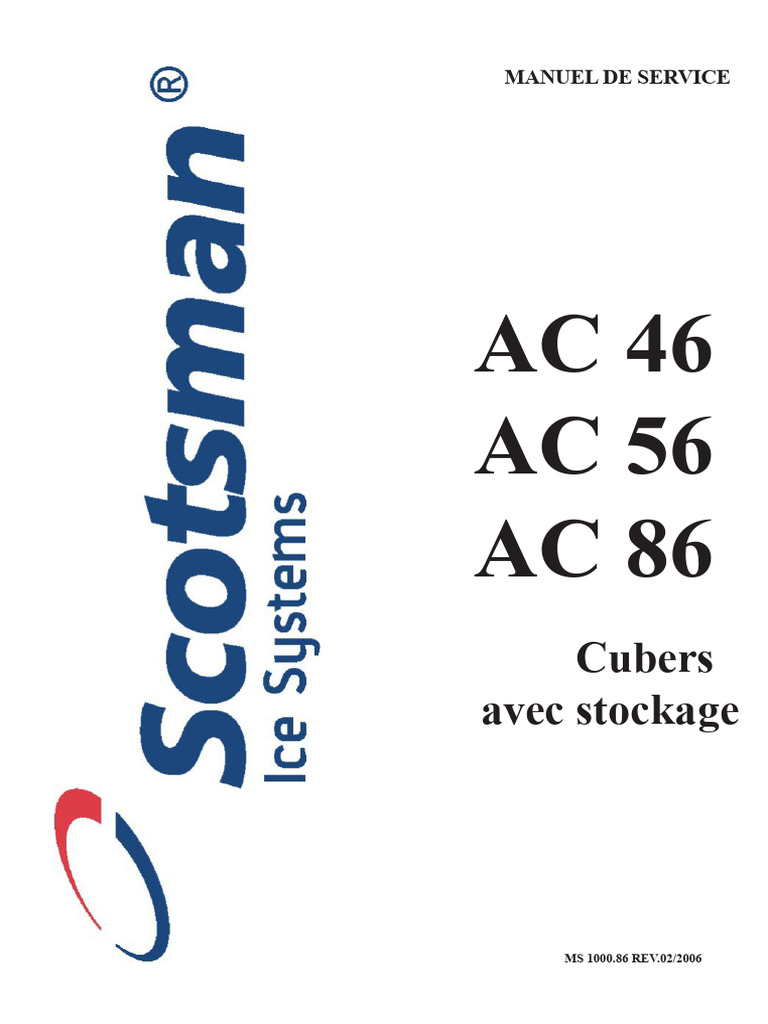 Spécifications des CUBERS AC 46, 56, 86 | PDF | Soupape | Glace