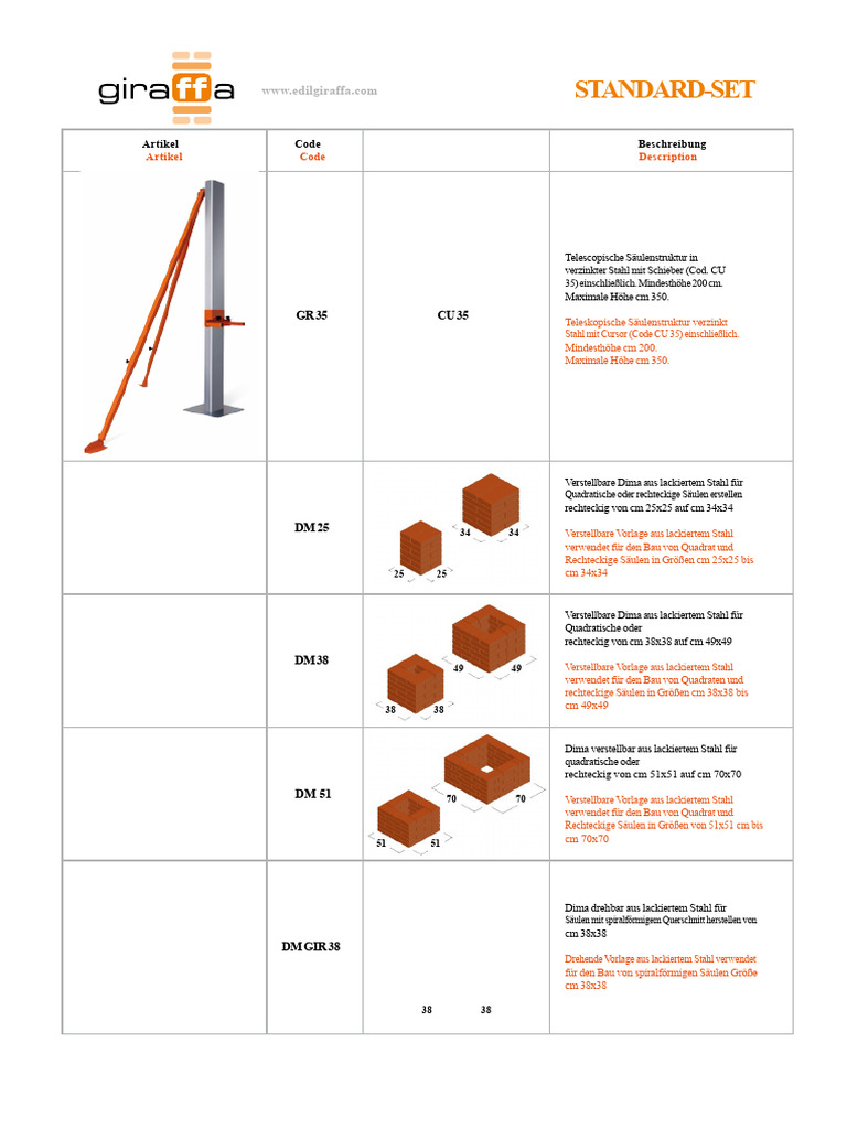 Giraffe Standard-Kit | PDF