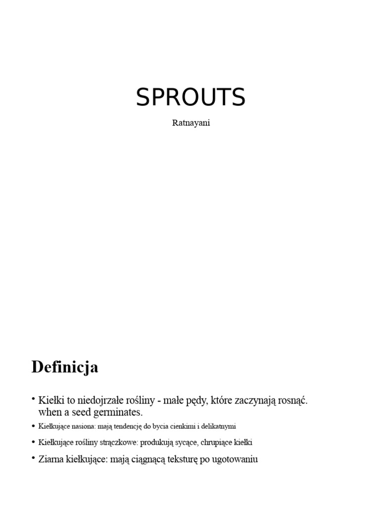 SPROUTS | PDF