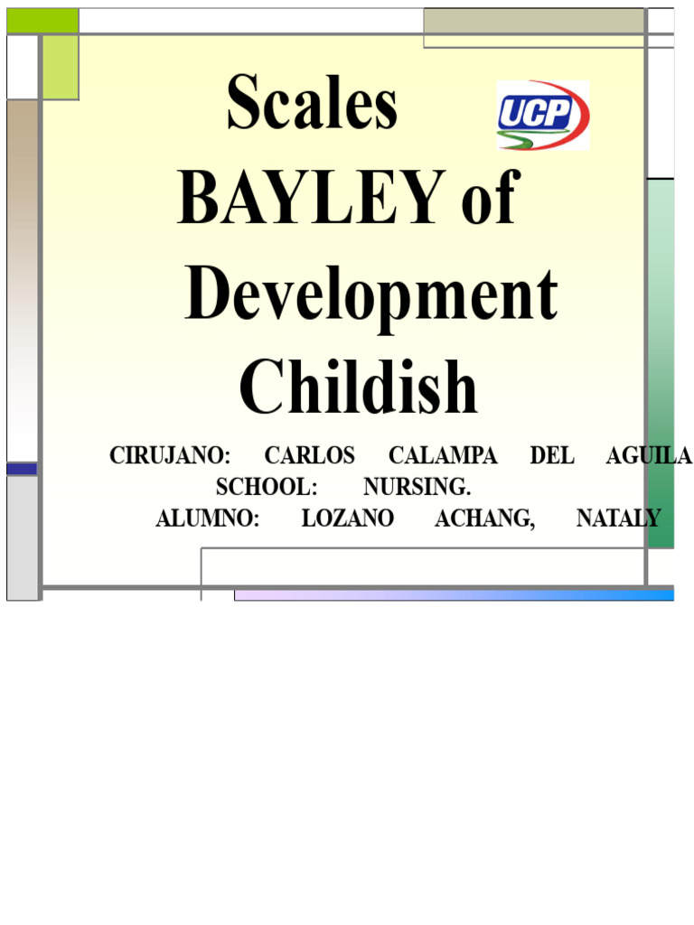 Bayley Scale | PDF | Psychology | Behavioural Sciences