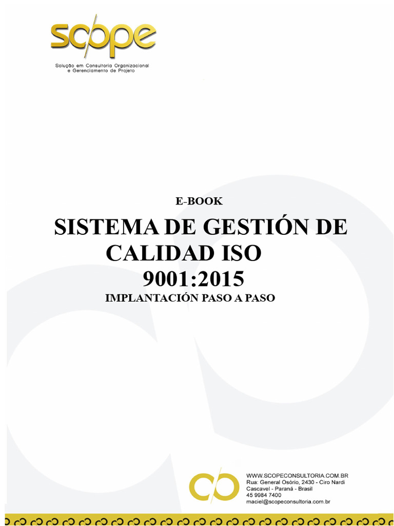 Guía de Implantación ISO 9001:2015 | PDF | Gestión de la calidad ...