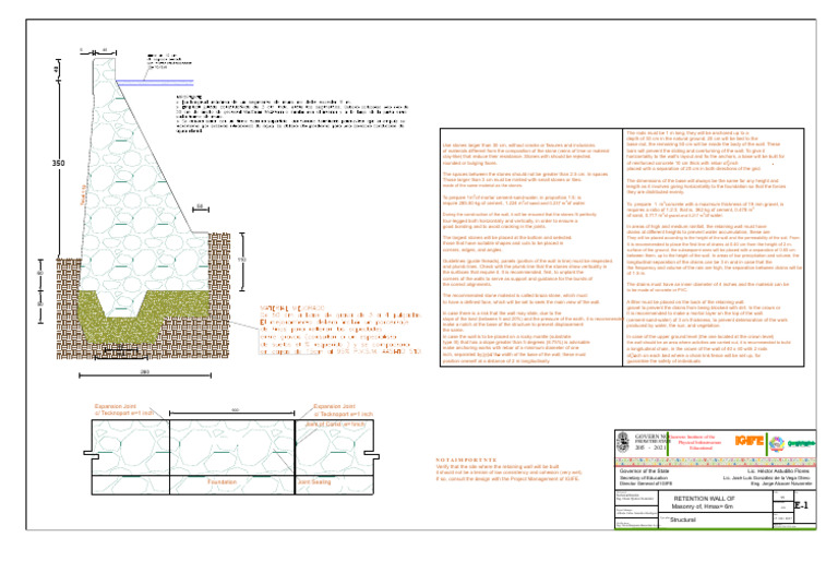 Retaining Wall Construction Guidelines | PDF | Concrete | Wall