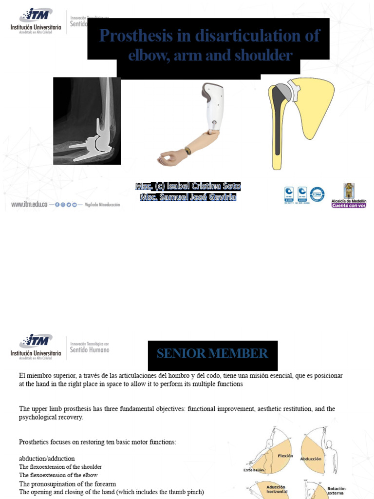 Upper Limb Prosthesis Overview | PDF | Prosthesis | Arm