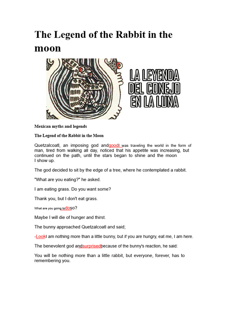 The Legend of The Rabbit in The Moon | PDF