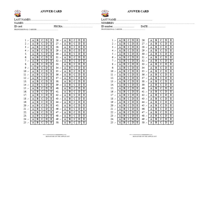 ID Card Application Template | PDF