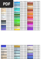 Tabla de Colores y Códigos RGB | PDF | Color | Percepción visual