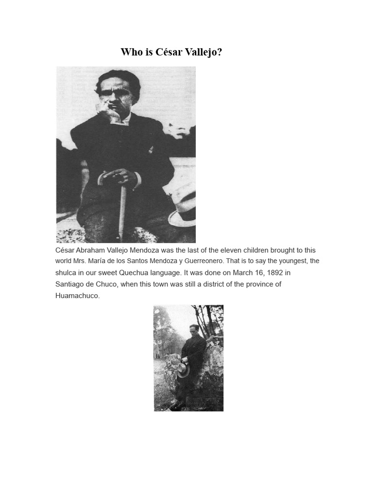 Who Is César Vallejo? | PDF | Writing