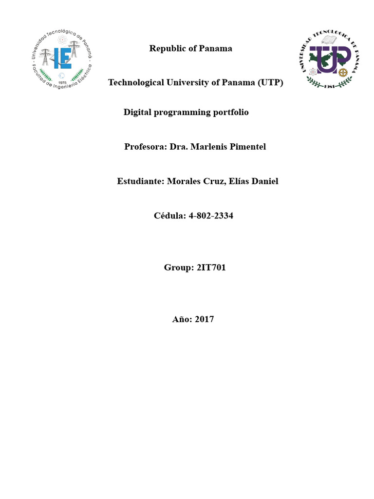 UTP Programming Course Portfolio 2017 | PDF | Integrated Circuit ...