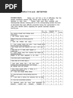 IES-R Assessment Questionnaire | PDF