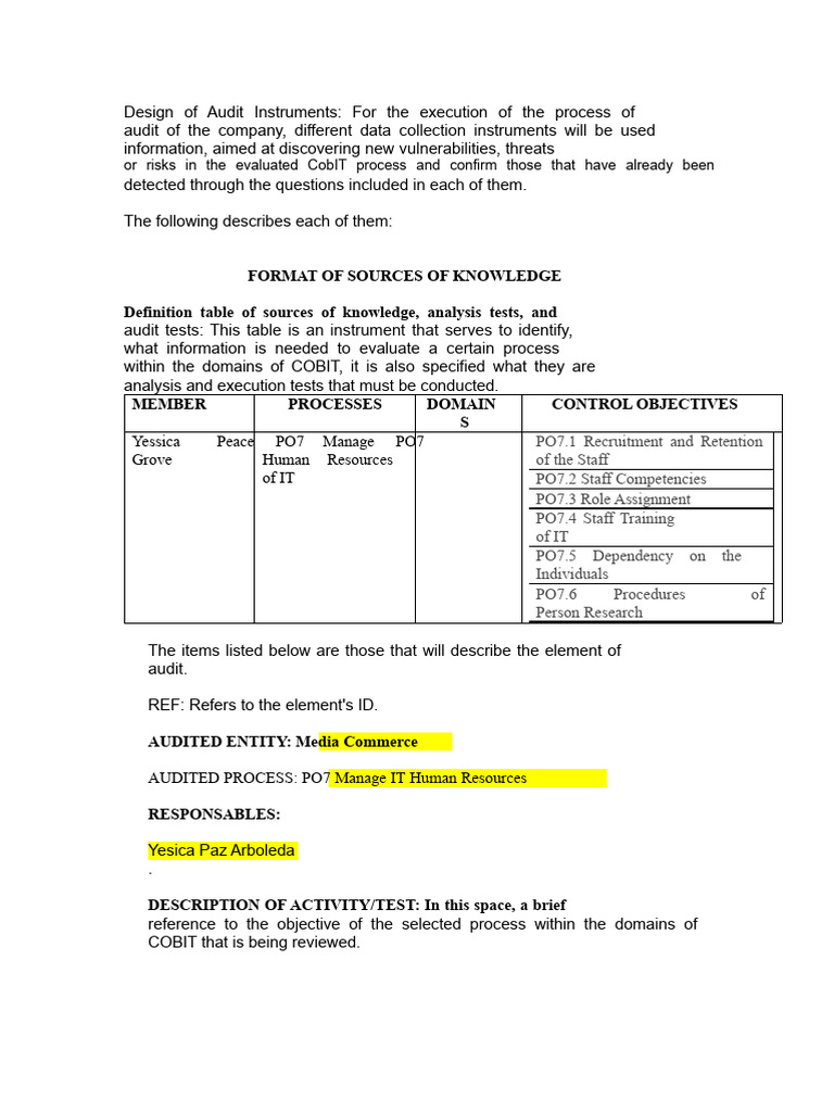 Audit Format Design 2020 I | PDF | Risk | Recruitment