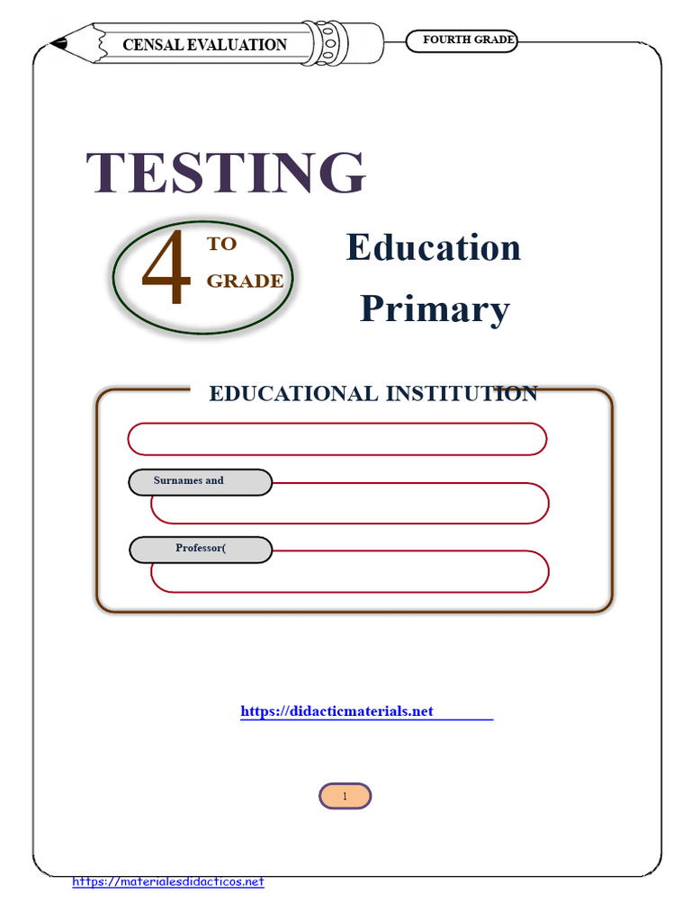 Census Test Mathematics Fourth Grade Basic PDF | PDF