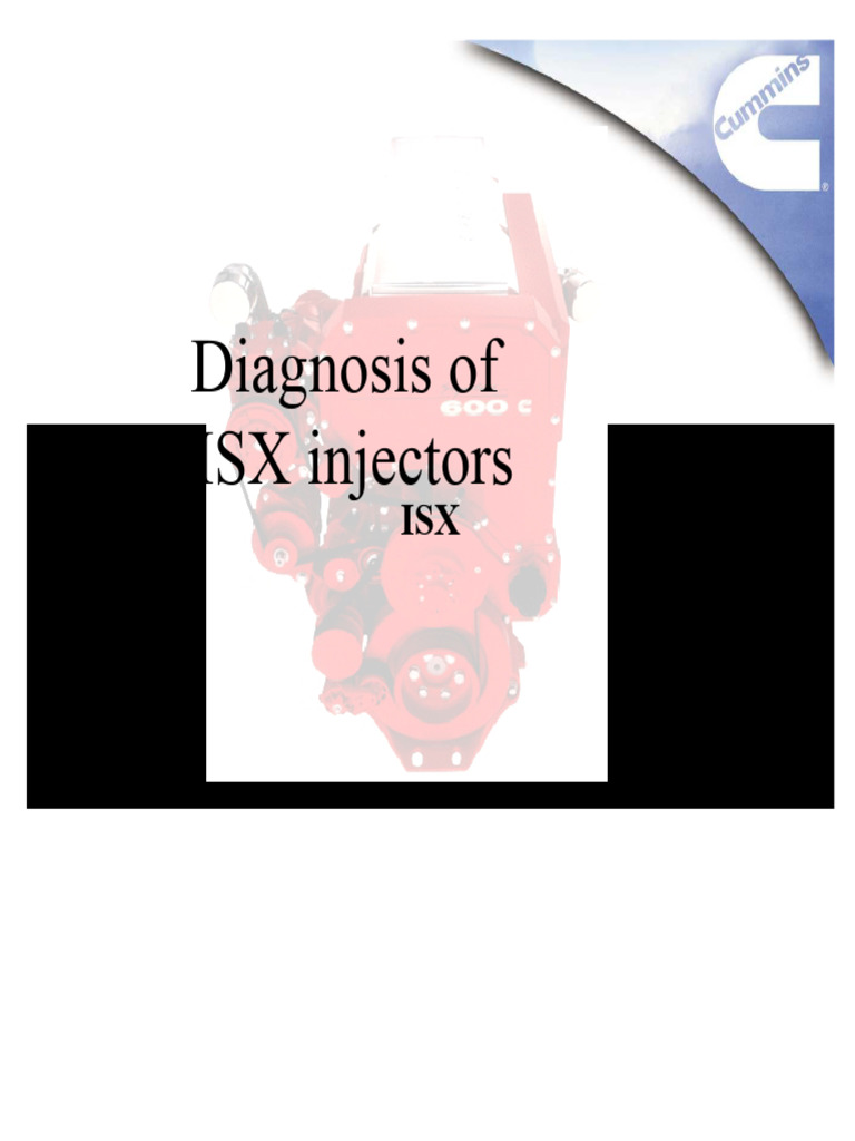 Diagnosis Injections ISX | PDF | Fuel Injection | Medical Diagnosis