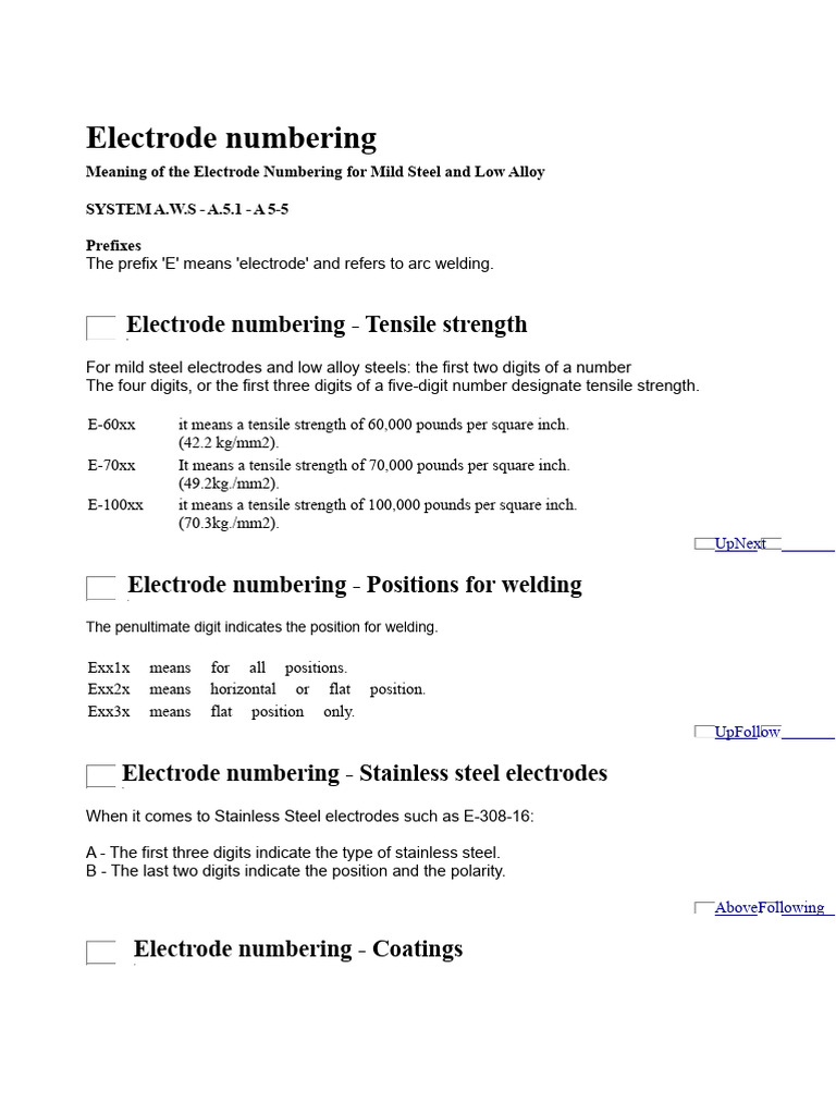 Numbering of ELECTRODES | PDF