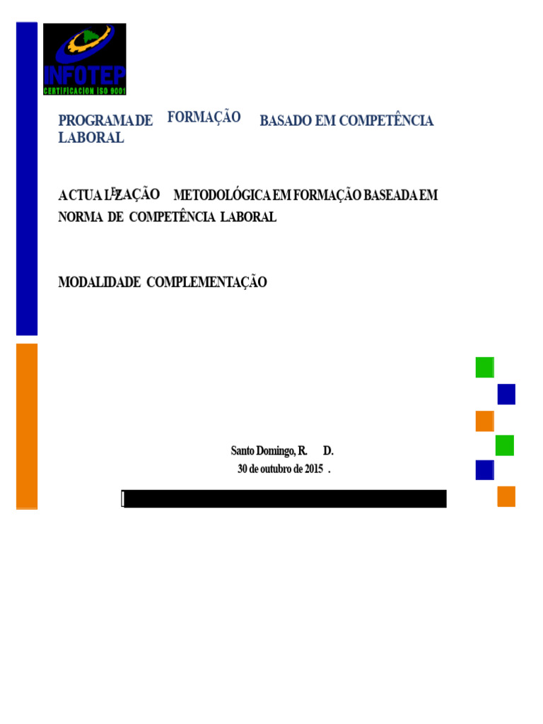 Programa de Formação Baseada em Competência | PDF | Aprendizado ...