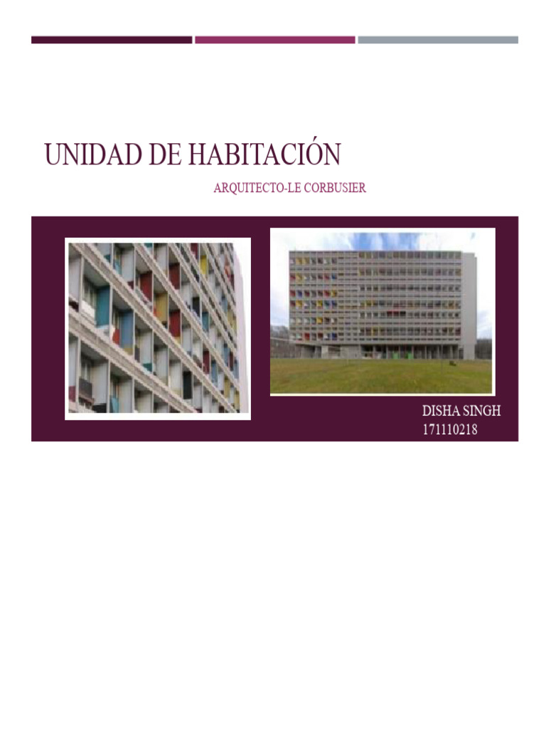 Unité d'Habitation.pptx | PDF | edificio