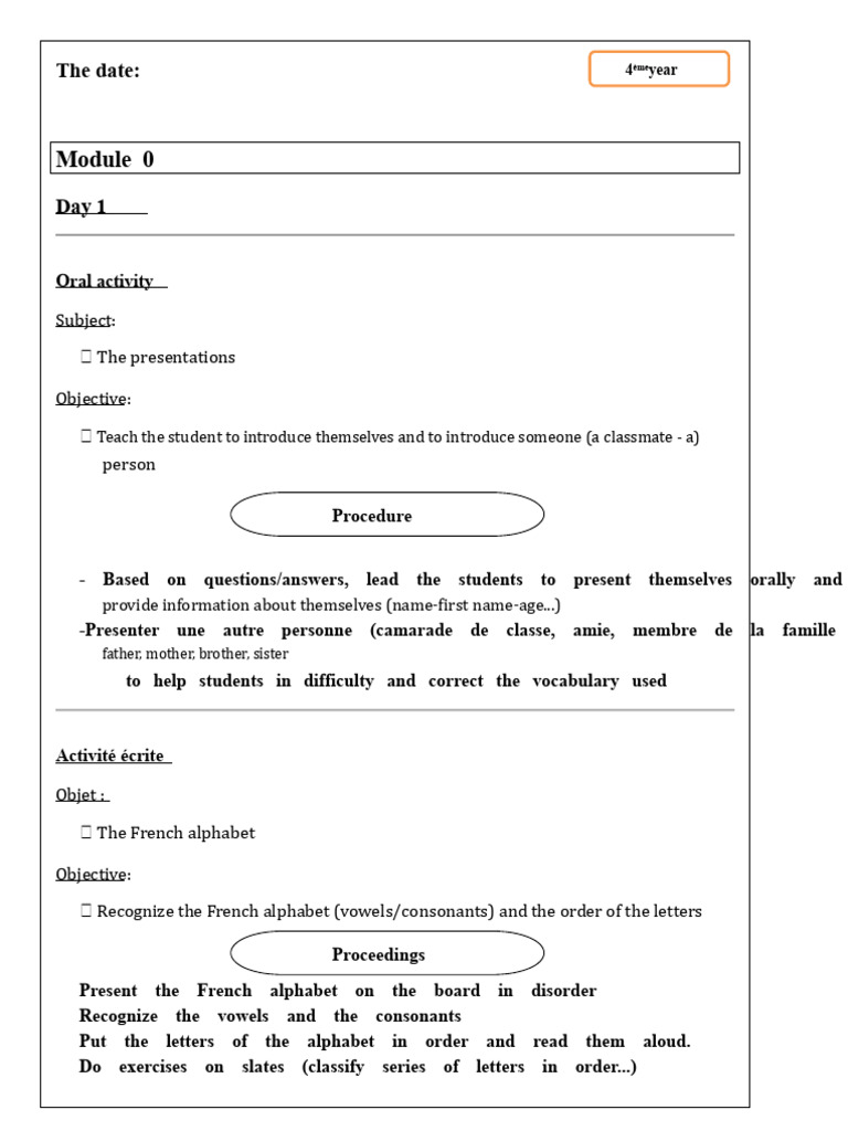 The Date:: Subject: The Presentations Objective: Person | PDF | Subject ...