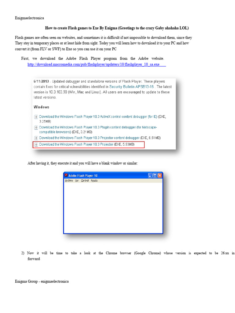 Download Flash Games from the Internet and convert them to Exe by ...