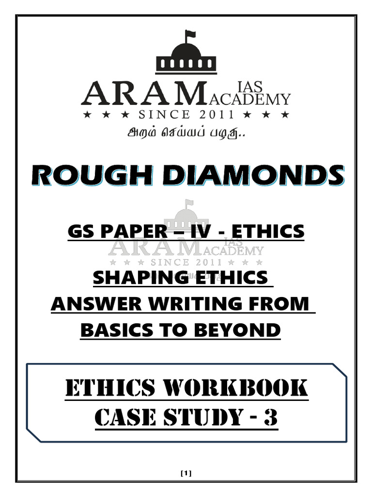 Gs Paper - IV Ethics Work Book - Case Study - 3 | PDF