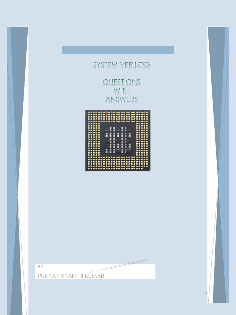 SystemVerilog Q&A: Key Concepts Explained | PDF | Class (Computer ...