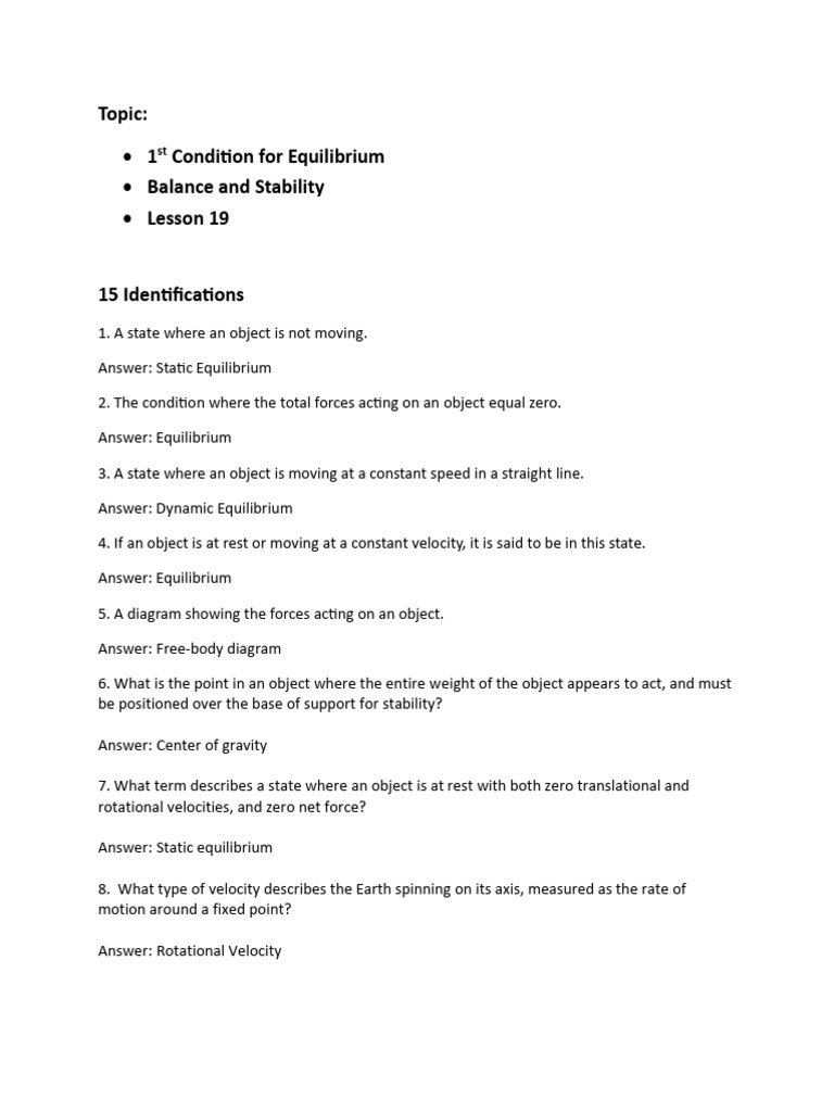 Understanding Equilibrium and Stability Concepts | PDF