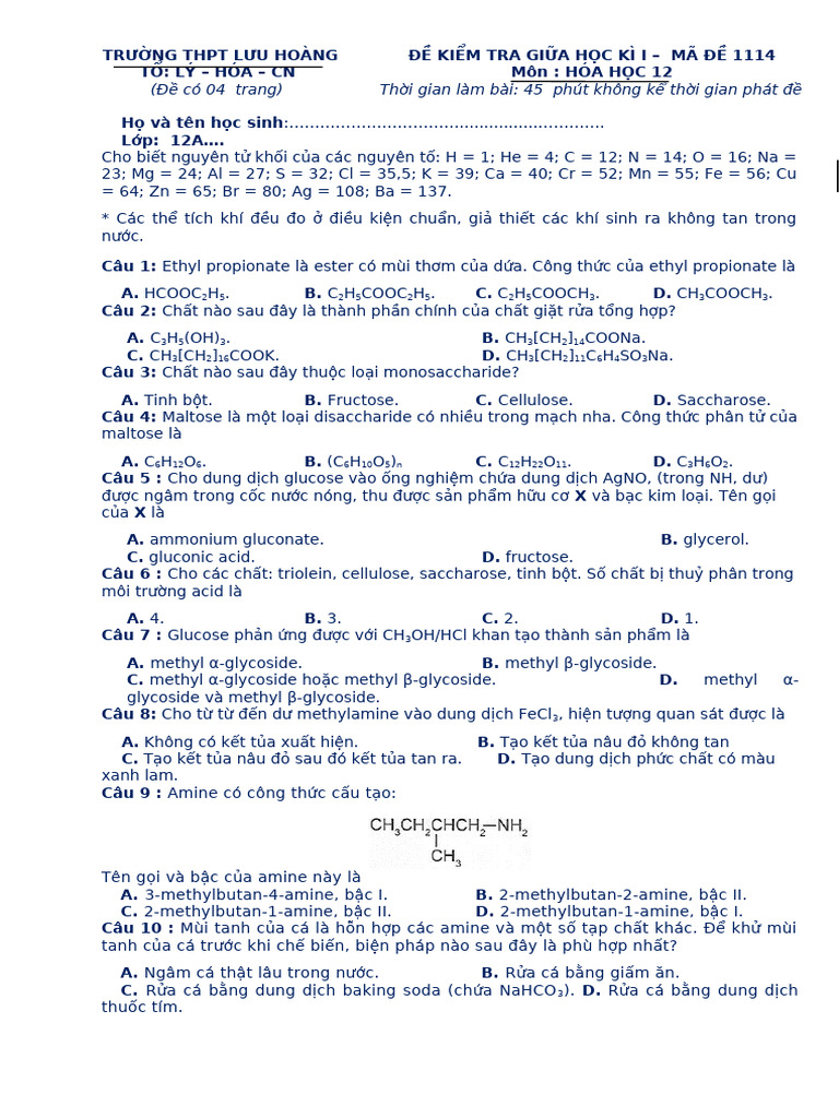 Đề 1114 | PDF