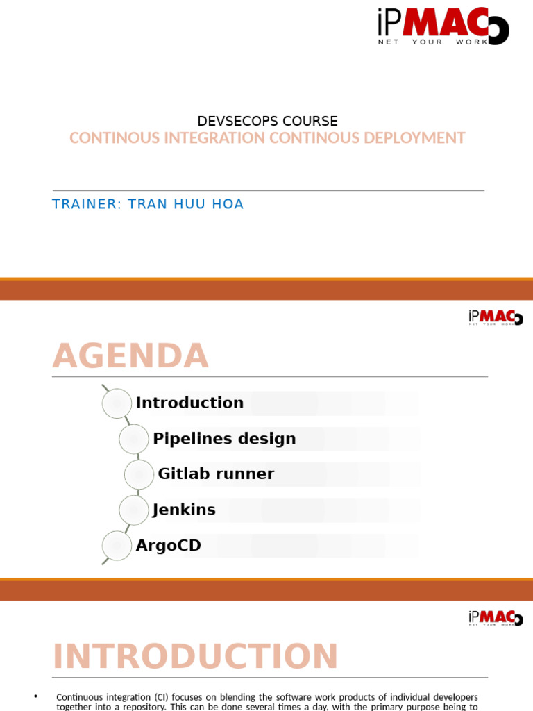 DevSecOps CI/CD Course Overview | PDF | Version Control | Software ...