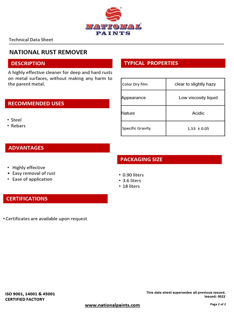 Effective Metal Rust Remover Guide | PDF | Paint | Rust