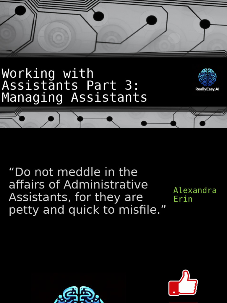 Working With Assistants Part 3 | PDF | Software Development ...