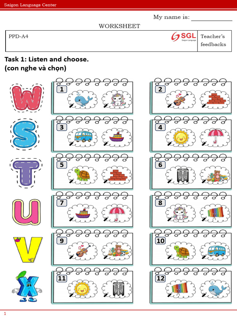 Ppd-A4 Review Letter S, T, U, V, W, X, Y, Z | PDF