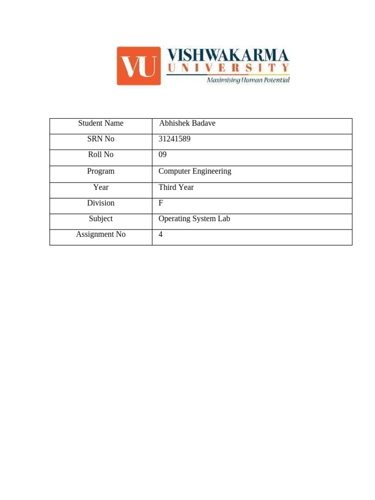 C Program Assignment on OS Lab Tasks | PDF