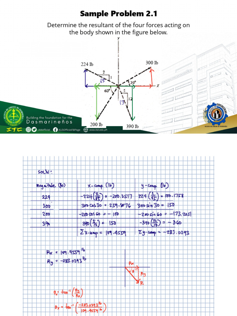 CE0213 M02 Sample Problem 2.1 | PDF