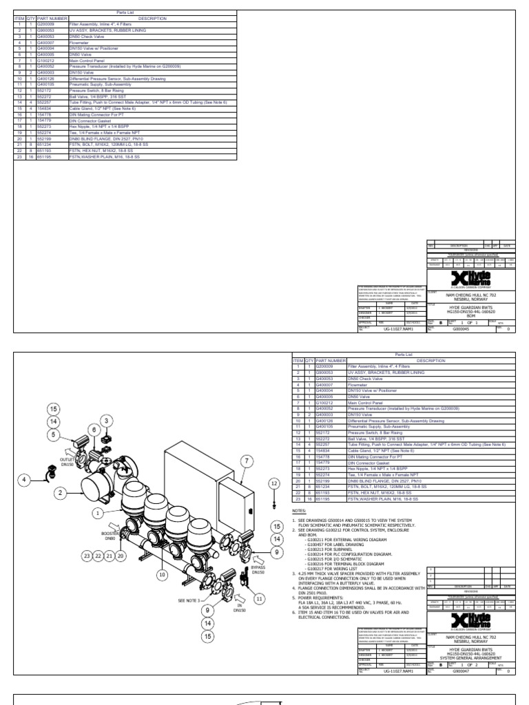 BWTS | PDF | Valve | Equipment