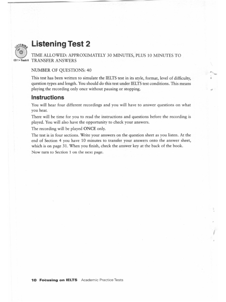 Listening Test 2 | PDF