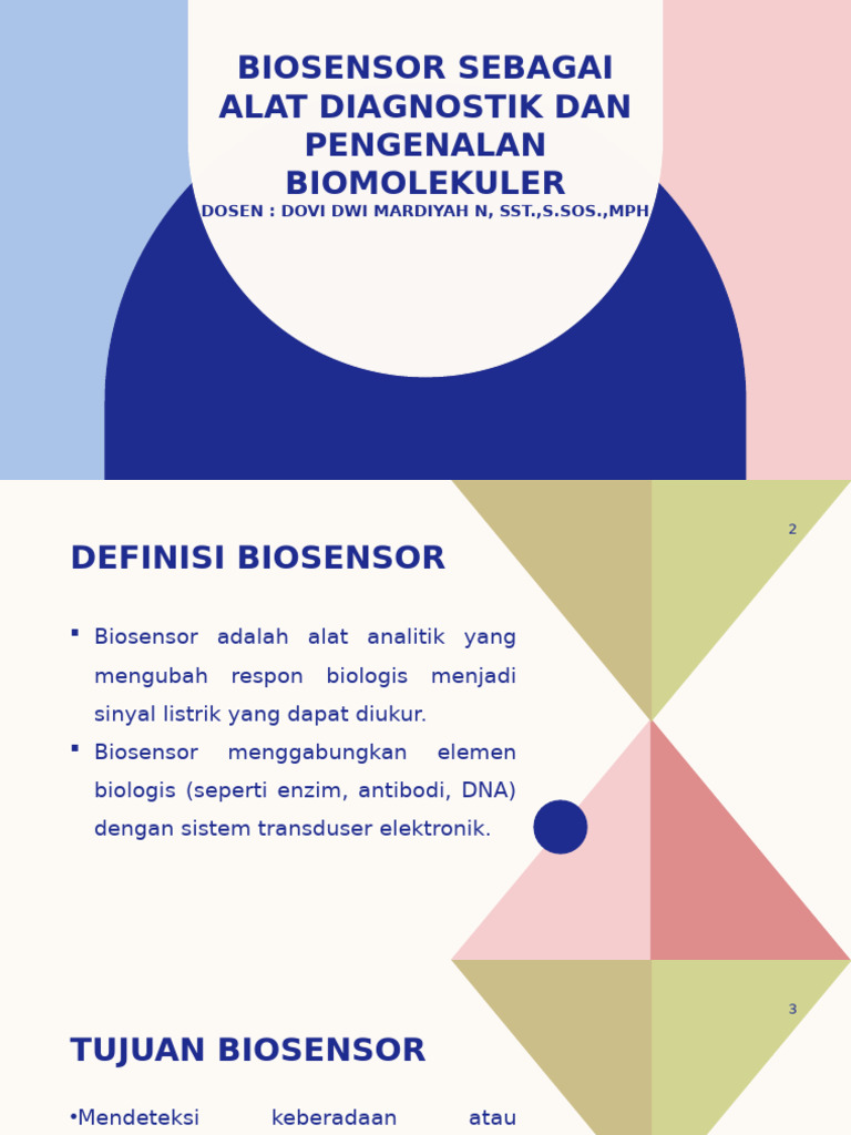 Biosensor: Alat Diagnostik Biomolekuler | PDF