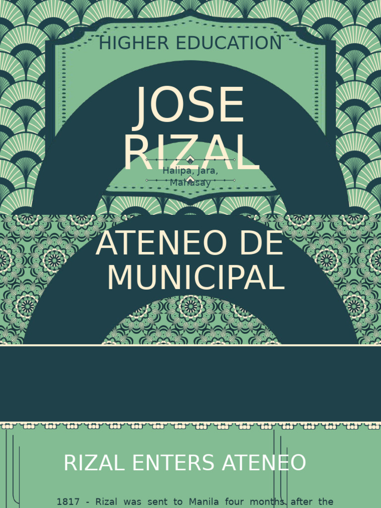 Rizal - S Education at Ateneo and Ust | PDF | Philippines
