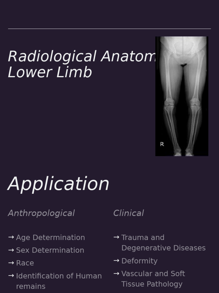 X Ray, CT Lower Limb | PDF
