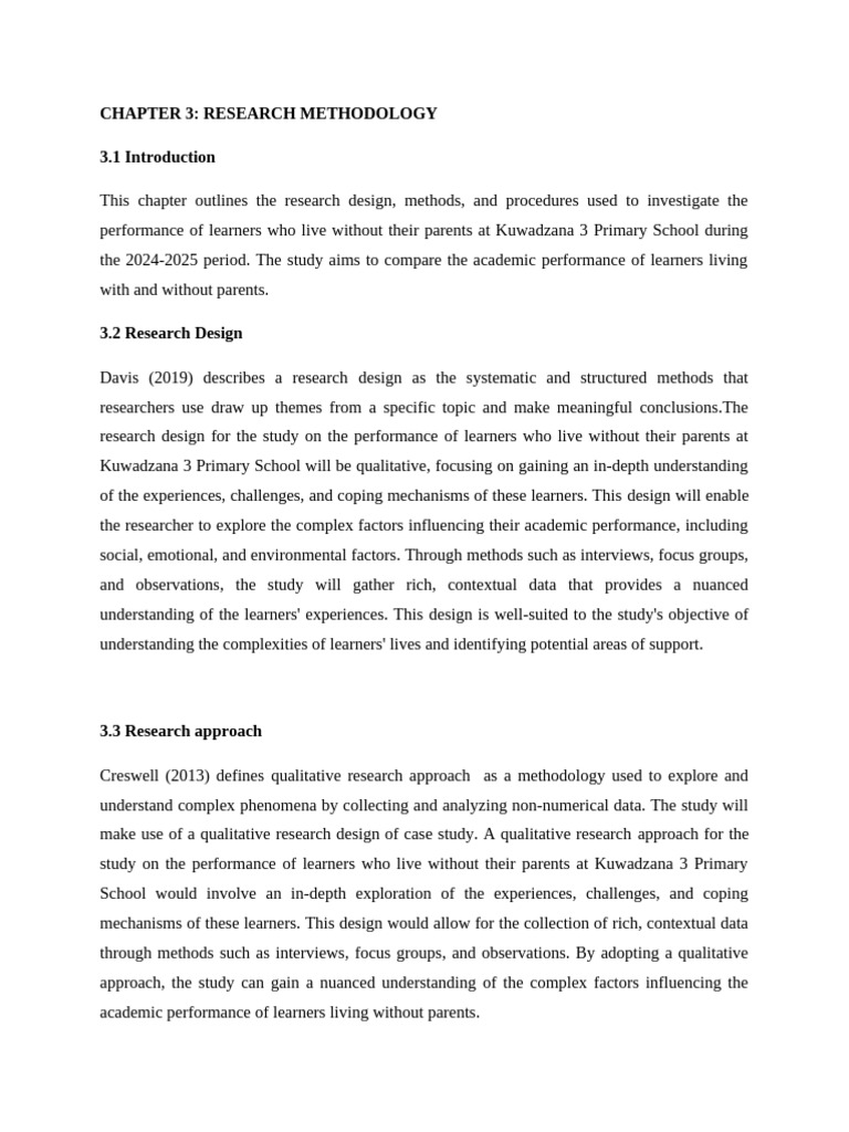 Chapter 3 Bertha Research | PDF | Focus Group | Qualitative Research