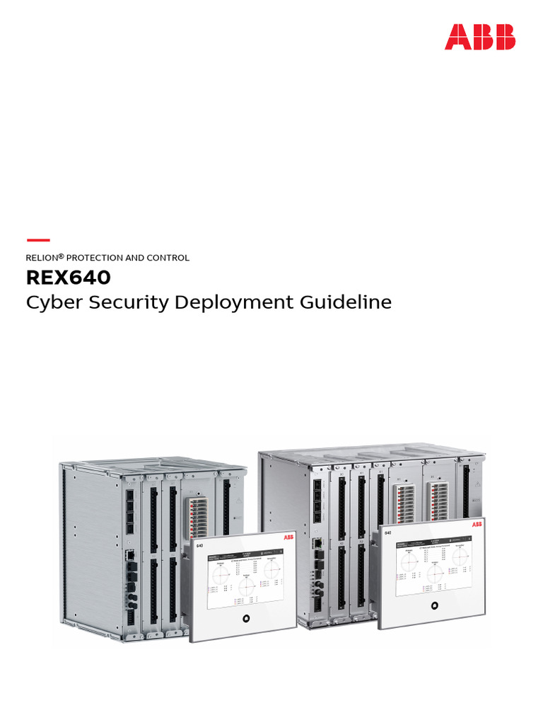 REX640 Cyber Security Guidelines | PDF | Computer Security | Security