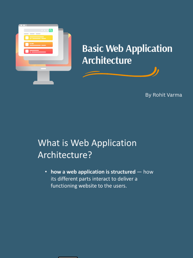Web App Architecture Overview | PDF