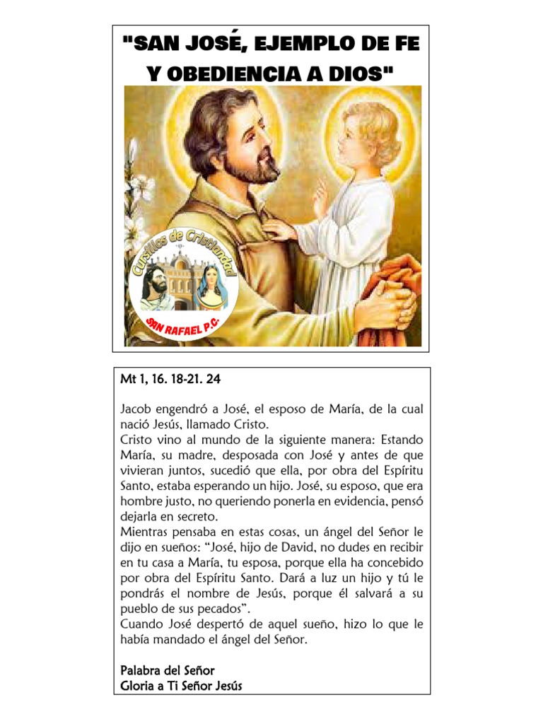 San José: Fe y Silencio en la Vocación | PDF | María, madre de Jesús ...