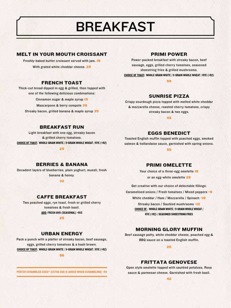 Primi Main Menu Live 27.3.12 | PDF