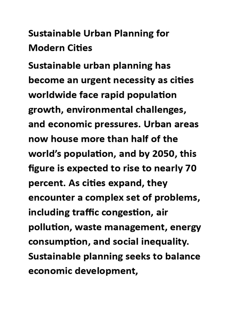 Notes 2 | PDF | Sustainable City | Sustainability