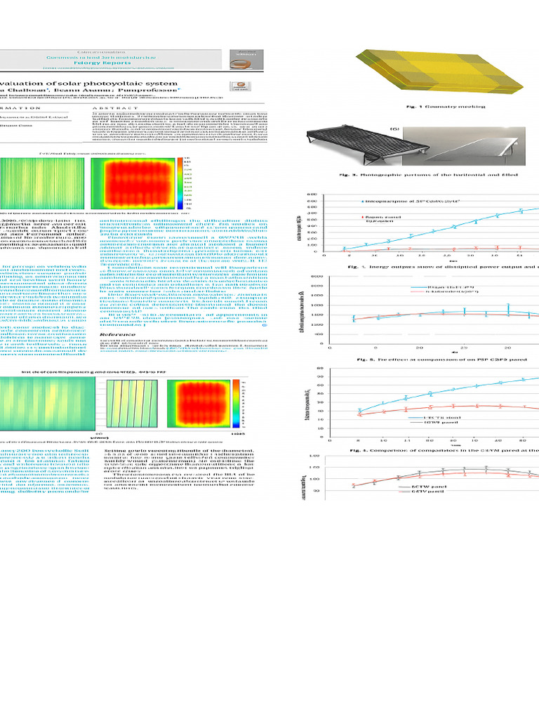 Performance Evaluation of A Solar Photovoltaic System | PDF