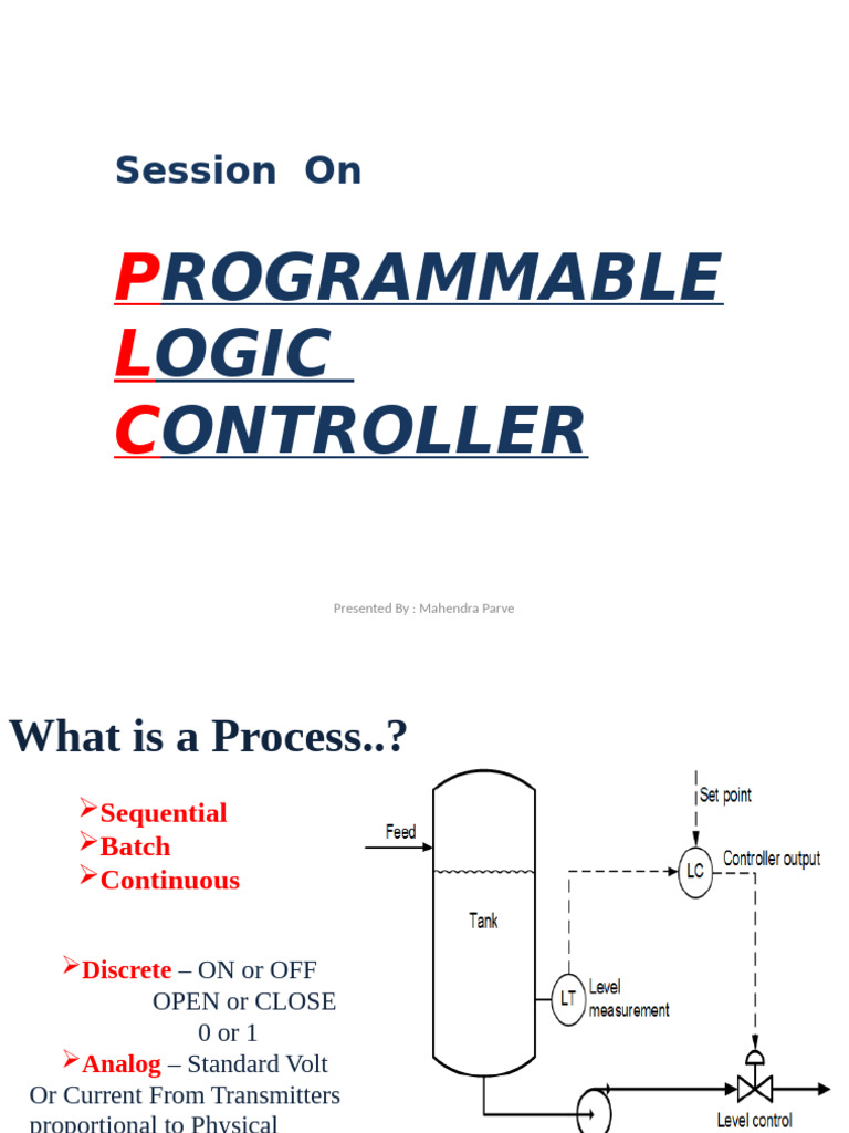 PLC PPT Final | PDF | Programmable Logic Controller | Computer Engineering