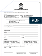 Retailer Registration Form