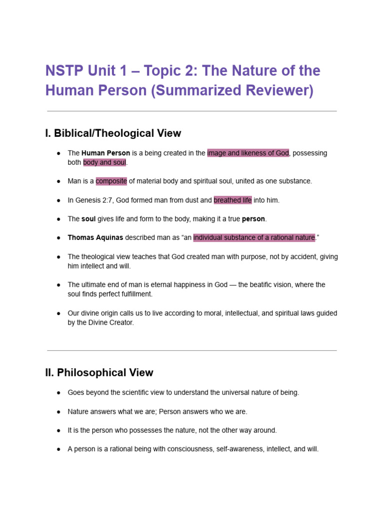 NSTP Topic 2 | PDF | Psychological Concepts | Psychology