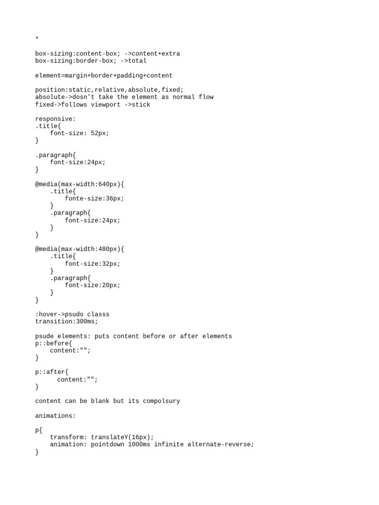 CSS and Git Basics for Frontend Dev | PDF
